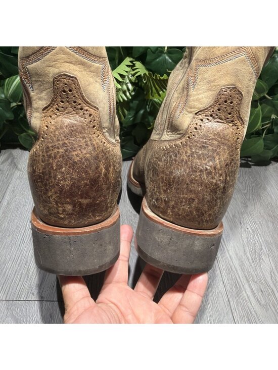 Ariat Mens Brown Distressed Western Cowboy Boots ATS Square Toe 10002559 11 D main image 5